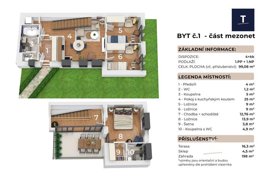 3D půdorys - byt č.1 - část 4+kk mezonet.jpg